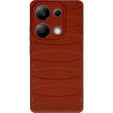 Hnrlishp Newface Xiaomi Redmi Note 13  4g Kılıf Bibercas Silikon Kapak - Kırmızı