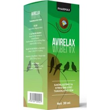 Pharmax Avirelax Kuş Stres ve Anksiyete Giderici Damla 30ML (Psikojenik Tüy Yolma)