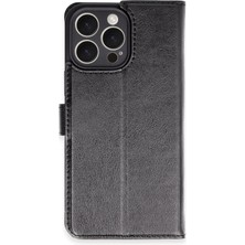 Hnrlishp Newface Iphone 16  Max Kılıf Tr S Plus Kapaklı Kılıf - Siyah