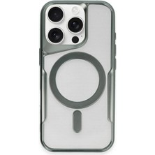 Hnrlishp Newface Iphone 15  Max Kılıf Boyi Magsafe Silikon Kapak - Yeşil