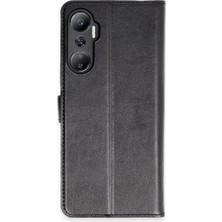 Hnrlishp Newface Infinix Hot 20 Kılıf Tr S Plus Kapaklı Kılıf - Siyah
