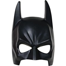 Siyah Renk Çocuk Boy Arkadan Lastikli Batman Maskesi Yarasa Adam