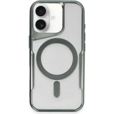 Hnrlishp Newface Iphone 16 Plus Kılıf Boyi Magsafe Silikon Kapak - Yeşil
