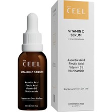 The Ceel Vitamin C Serum Leke Karşıtı Aydınlatıcı 30 ml - Dezenfektan Hediyeli (%72 Alkol)