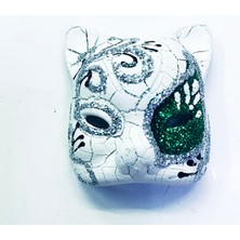 Esranın Dünyası Yeşil Seramik Venedik Kedi Magnet