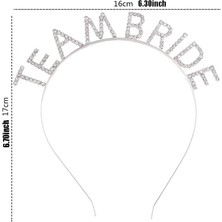 Esranın Dünyası Gümüş Kaplama Kristal Taşlı Team Bride Taç