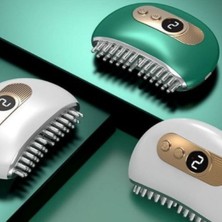 By Nevser® 1 Adet Akıllı Elektrik Akımlı Ems Titreşimli Masaj Tarağı Kademeli Yüz Masaj Aleti Aparatı