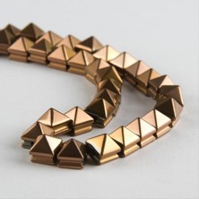 Zero Land Hnrlishp Makromelik Hematit Taşı 8 Mm-Gümüş Rengi