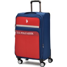 U.s. Polo Assn. Orta Boy Kumaş Valiz – Geniş Hacimli Körüklü, Ultra Hafif, 8 Tekerlekli Seyahat Valizi PLVLZ2605051B