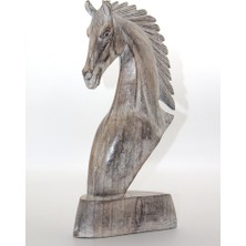 Esranın Dünyası Ahşap At Büstü 40 cm