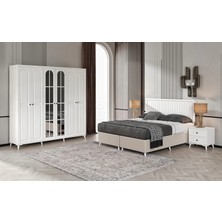 Macera Mobilya Roma 6 Kapaklı Komple Mdf Yatak Odası Takımı