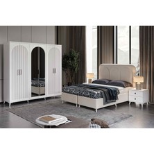 Macera Mobilya Oslo 6 Kapaklı Komple Mdf Yatak Odası Takımı