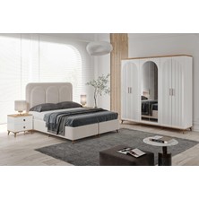 Macera Mobilya Nevada 6 Kapaklı Komple Mdf Yatak Odası Takımı