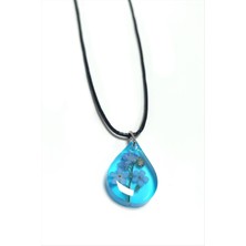 Zero Land Hnrlishp Unutma Beni Çiçeği Damla Epoksi Kolye-Mi