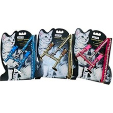 Esranın Dünyası Parlak Kedi Gezdirme Göğüs Tasması