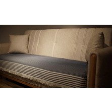 Tfn Home Yıldız Desen Mavi Koltuk Örtüsü