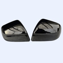 Red Lion Parts Tesla Model Y Juniper (2025+) Uyumlu Ayna Kapağı Seti - Parlak Siyah & Karbon Fiber