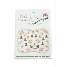 Zero Land Hnrlishp Tırnak Aksesuarı Tattoo Sticker-Beyaz