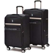 U.s. Polo Assn. 2’li Kumaş Valiz Seti (Orta + Büyük) – Körüklü Geniş Hacimli, 8 Tekerlek PLVLZ2605051