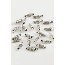 Zero Land Hnrlishp Oval Tesbih Püskül Atı 50 Gram-Gümüş Rengi