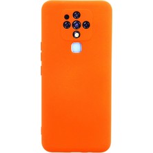 Hnrlishp Newface Tecno Camon 16 Kılıf Nano Içi Kadife Silikon - Turuncu
