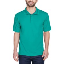 Euwue Dijital Elit Erkek Polo Yaka Yeşil Tişört