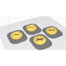 Akaslan Plastik Dacia (Logan, Sandero, Jogger) Uyumlu Koltuk Arkası Braketi 4 Adet Abs Baskı 01258 (Bu Ürün Sadece Plastik Parçadır - Almadan Önce Soru Sorabilirsiniz)