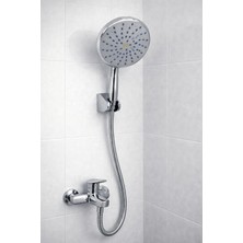 As Banyo Kale El Duşu Takımı 200MM,DUŞ Mafsalı+Duş Hortumu+Duş Telefonu