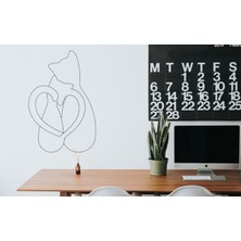 Akaslan Plastik Kedi Duvar Sanatı (Bu Ürün Sadece Plastik Parçadır - Almadan Önce Soru Sorabilirsiniz)