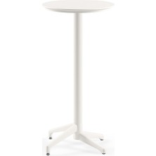 Tilia Moon Sabit Bar Masası Ø60 cm Süt Beyaz - Bahçe, Balkon, Kafe, Restoran, Dış Mekan Için