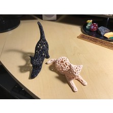 Akaslan Plastik Kedi Dekoru 3D Baskı Pla Baskı 06045 (Bu Ürün Sadece Plastik Parçadır - Almadan Önce Soru Sorabilirsiniz)