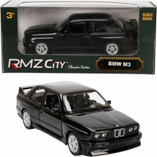 Oyuncak Vitrinim 1:32 Rmz City Alman Klasikleri Serisi Die Cast Çek Bırak Model Araba - Siyah Bmw M3