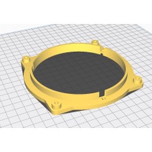 Akaslan Plastik Audi A3 Hoparlör Braketi 4 Delik 130MM Abs Baskı 01180 (Bu Ürün Sadece Plastik Parçadır - Almadan Önce Soru Sorabilirsiniz)