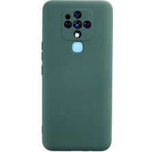 Hnrlishp Newface Tecno Camon 16 Kılıf Nano Içi Kadife Silikon - Koyu Yeşil