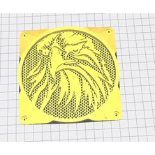 Akaslan Plastik 120MM Bilgisayar Fanı Dekoru Kartal Pla Baskı 01232 (Bu Ürün Sadece Plastik Parçadır - Almadan Önce Soru Sorabilirsiniz)