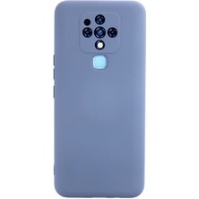 Hnrlishp Newface Tecno Camon 16 Kılıf Nano Içi Kadife Silikon - Gri