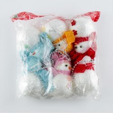 Zero Land Hnrlishp 6lı Kardan Adam Yılbaşı Ağaç Süsü 12 Cm-Renkli