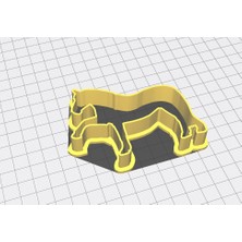 Akaslan Plastik Kurabiye Kalıbı At Desenli Pla Baskı 01174 (Bu Ürün Sadece Plastik Parçadır - Almadan Önce Soru Sorabilirsiniz)