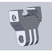 Akaslan Plastik Picatinny Gopro Aparatı – 3D Baskı Kamera Aksesuarı (Bu Ürün Sadece Plastik Parçadır - Almadan Önce Soru Sorabilirsiniz)