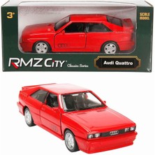 Oyuncak Vitrinim 1:32 Rmz City Alman Klasikleri Serisi Die Cast Çek Bırak Model Araba - Kırmızı Audi Quattro
