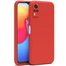 Hnrlishp Newface Vivo Y53S Kılıf Nano Içi Kadife Silikon - Kırmızı