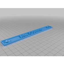 Akaslan Plastik Mr C Isim Plakası – 3D Baskı Kapı / Masa Isimliği (Bu Ürün Sadece Plastik Parçadır - Almadan Önce Soru Sorabilirsiniz)