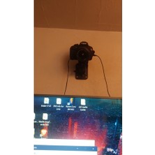 Akaslan Plastik Canon Kamera Duvara Montaj Braketi Abs Baskı 06048 (Bu Ürün Sadece Plastik Parçadır - Almadan Önce Soru Sorabilirsiniz)