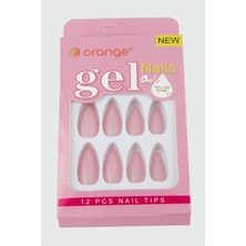 Zero Land Hnrlishp Orange Yapıştırıcılı Jel Takma Tırnak- Pembe