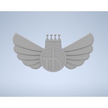 Akaslan Plastik Impel Down Amblemi 3D Baskı (Bu Ürün Sadece Plastik Parçadır - Almadan Önce Soru Sorabilirsiniz)