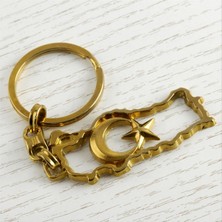 Zero Land Hnrlishp Ay Yıldız Metal Anahtarlık - Gümüş Rengi