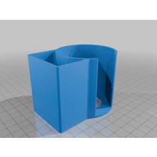 Akaslan Plastik Duvara Monte Pamuk Ped Çubuk Dispenseri 3D Baskı (Bu Ürün Sadece Plastik Parçadır - Almadan Önce Soru Sorabilirsiniz)