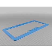 Akaslan Plastik Mustang Plaka Çerçevesi – 3D Baskı Araç Aksesuarı (Bu Ürün Sadece Plastik Parçadır - Almadan Önce Soru Sorabilirsiniz)