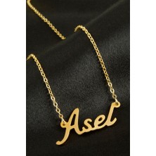 Zero Land Hnrlishp Asel Isimli Kolye (Kişiye Özel) - Sarı