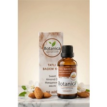 Botanica %100 Saf Tatlı Badem Yağı Soğuk Sıkım Göz Çevresi Nemlendirici Kırışıklık Bakımı Besleyici 50 ml